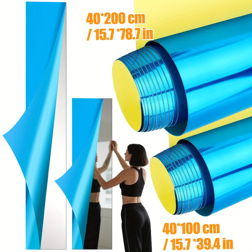 Self Adhesive Mirror Wall Sticker – Removable PET Peel & Stick Mirror Film