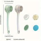 4-in-1 Electric Silicone Bath Brush – USB Rechargeable Body Scrubber